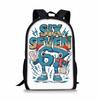 Beliebte jugendliche 67 sechs sieben Schüler Schultaschen Notizbuch Rucksäcke 3D-gedruckte Oxford Wasserdichte Jungen/Mädchen Reise-Taschen