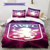 Aston Villa Logo  Pattern Bedding Quilt Set Quilt Cover Pillowcase Home Decoration Birthday Gift (1 * Duvet Cover + 2 * Pillowcase, Without Core)