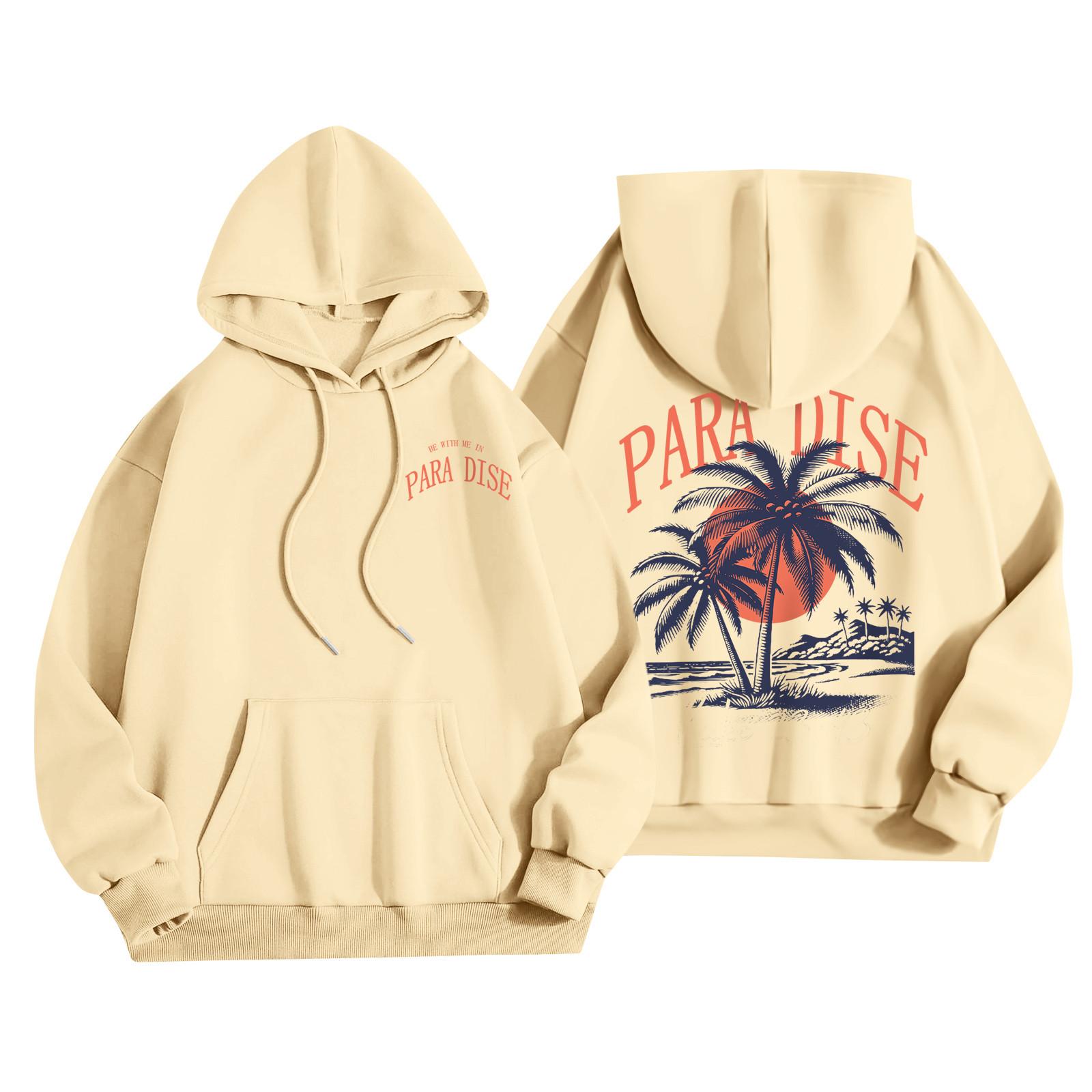 

Женская мода, женский легкий пуловер с длинными рукавами и карманами, толстовка с капюшоном в стиле консервативного стиля XXL хаки