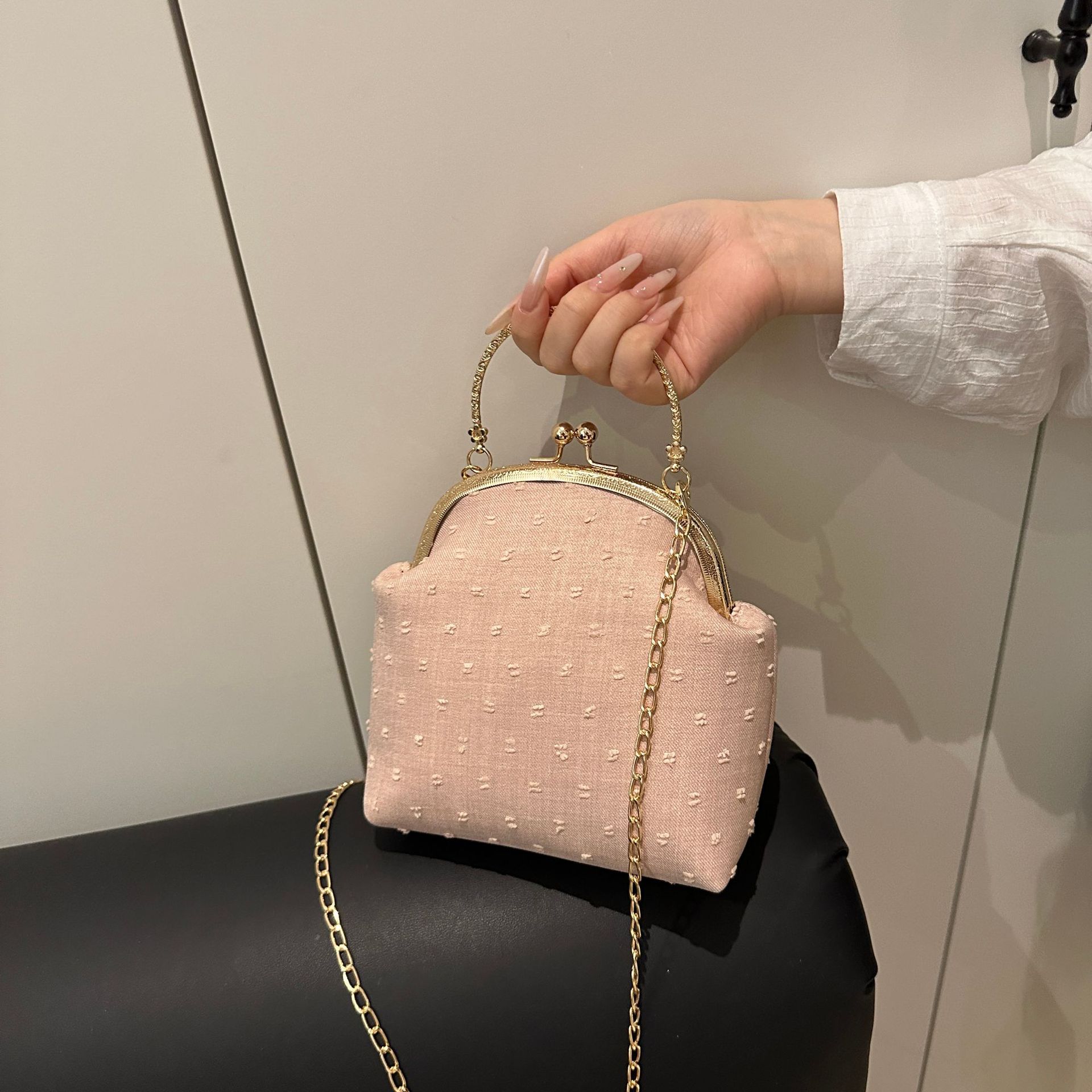 

Casual bag Fashion women s handbag 2025 autumn new temperament fashion shoulder bag Korean version simple messenger bag синий