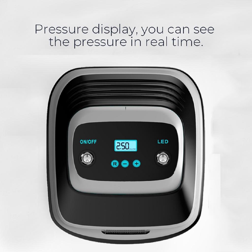 120w DC 12V Portable Car Air Pump Light LED Digital Tire Pump LCD Display Auto Air Compressor Car Motorcycle