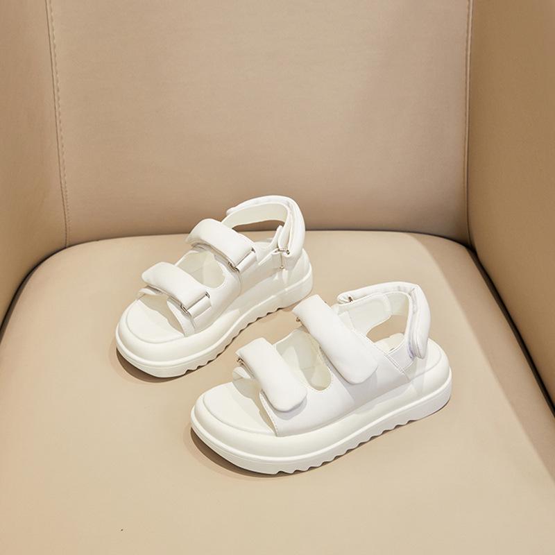 Fashion 2025 Casual Open-toe Women Sandals Non-slip Black Hook Loop Platform Sandals Shoe Female Summer Beach Shoes Sandalias De Mujer