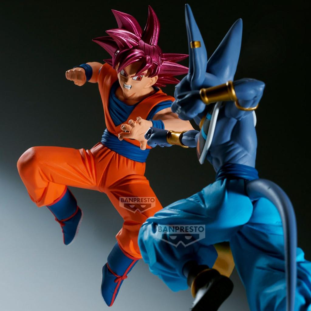 BANPRESTO Dragon Ball Super Super Saiyan God Son Goku Matchmaker Figure (vs. Beerus)