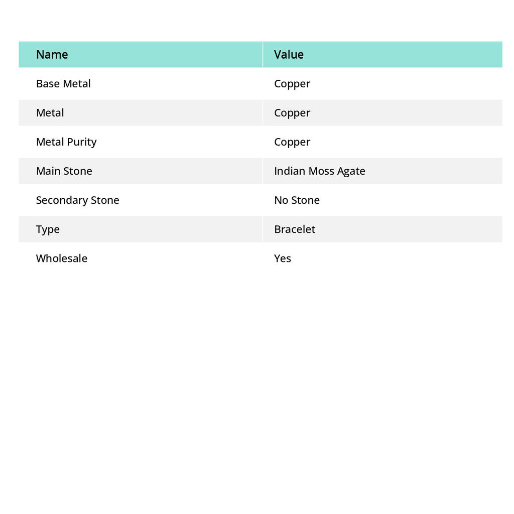 Indian Moss Agate Handmade Copper Wire Wrap Cuff Bangle Adjustable U5z95