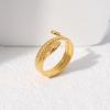 Simple Snake Finger Ring  Punk Snake Ring For Women Men Personality Stainless Steel Ring Jewelry Accessories Gifts