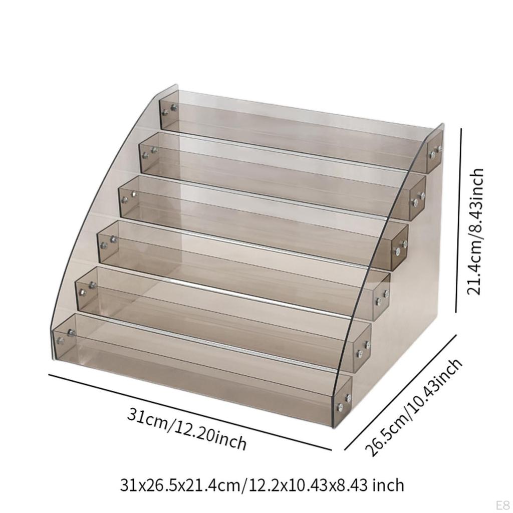 Acryl-Kosmetik-Aufbewahrungsbox, Lippenglanzständer, Nagellack-Organizer, Make-up-Halter für Pinsel
