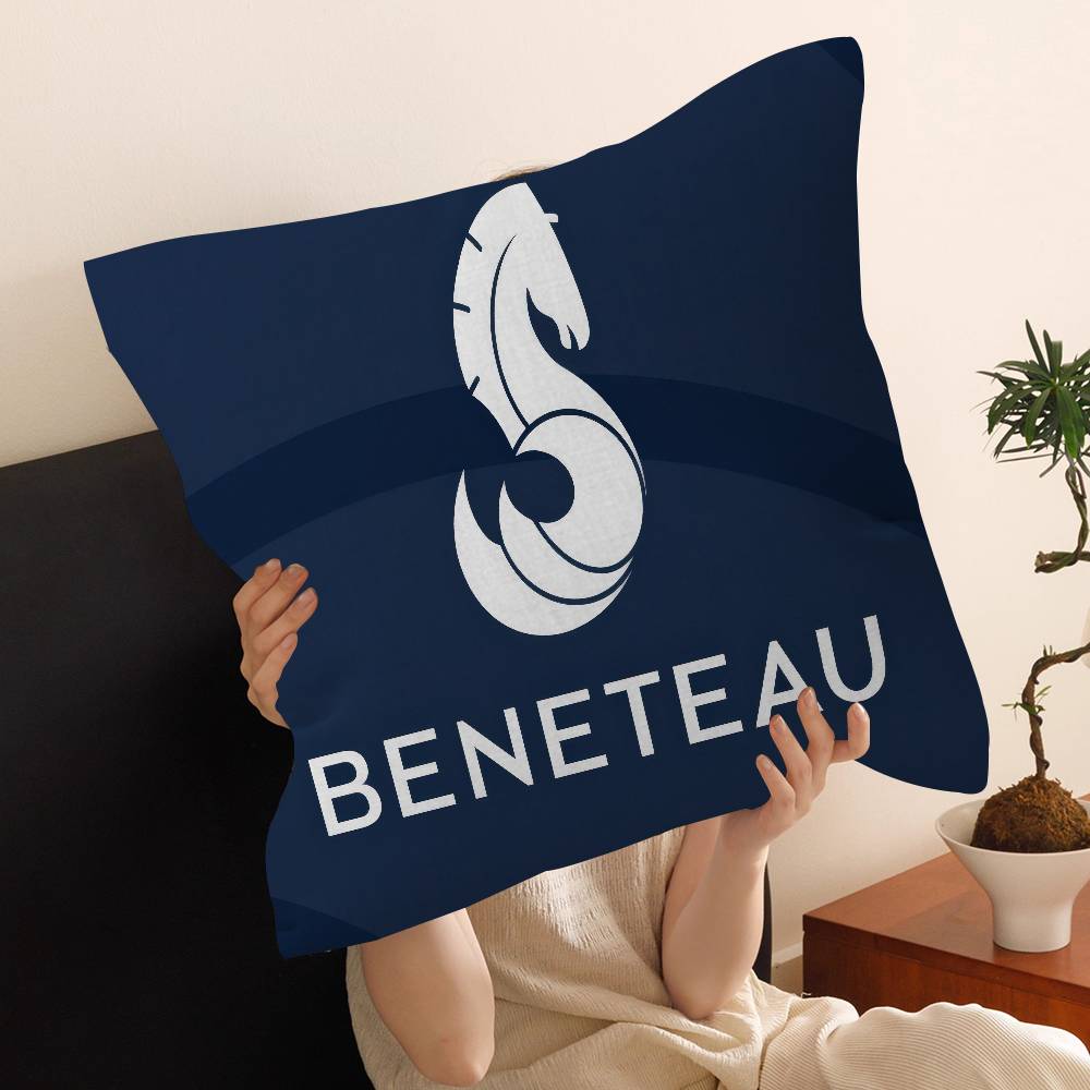 B-BENETEAU logo Pillow Anime Pillow Sofa Bed Head Pillow Cover Cushion Cover 45x45 cm Fashion
