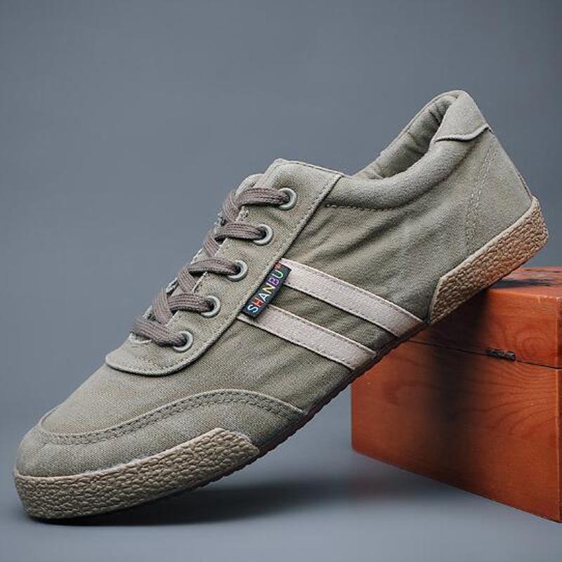 Fashion Spring summer autumn casual men's canvas shoes low-top lace-up men's cloth shoes trend men's sneakers flats skateboard H454