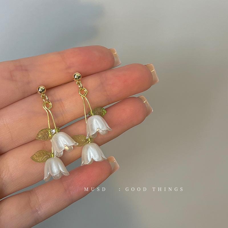 

2024 Fashion Flowers Drop Earrings For Women Korean Exquisite Earring Party Christmas Zircon Gift