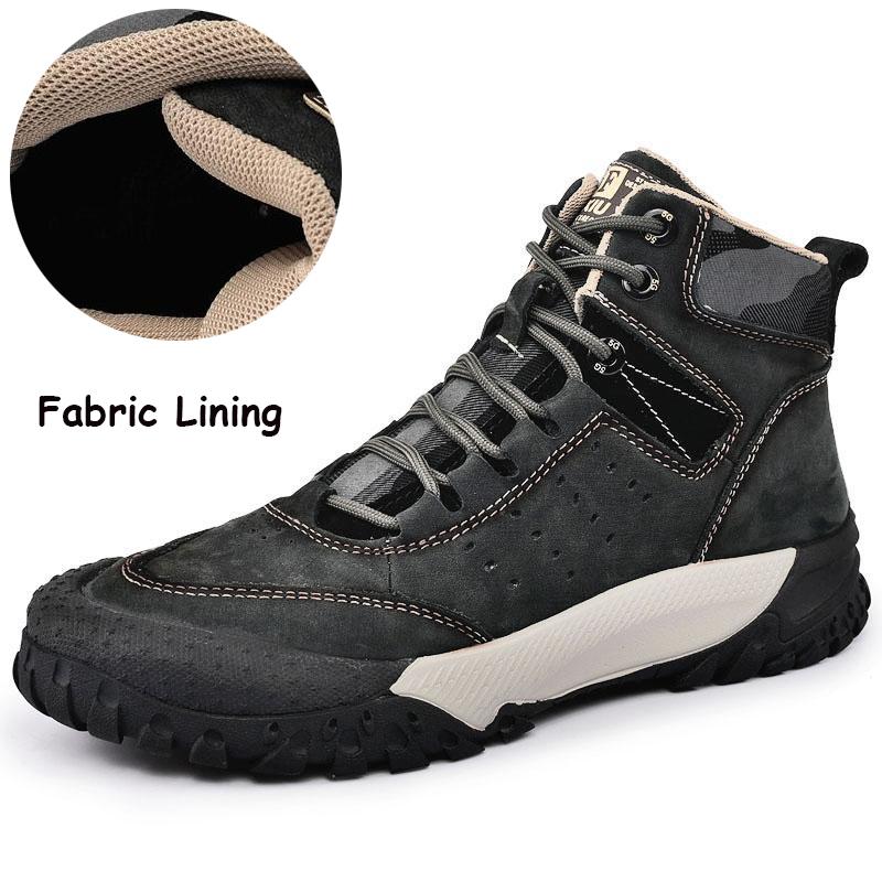 Férfi magas szárú pamutcsizmák, szabadidős cipők Túratúracipők