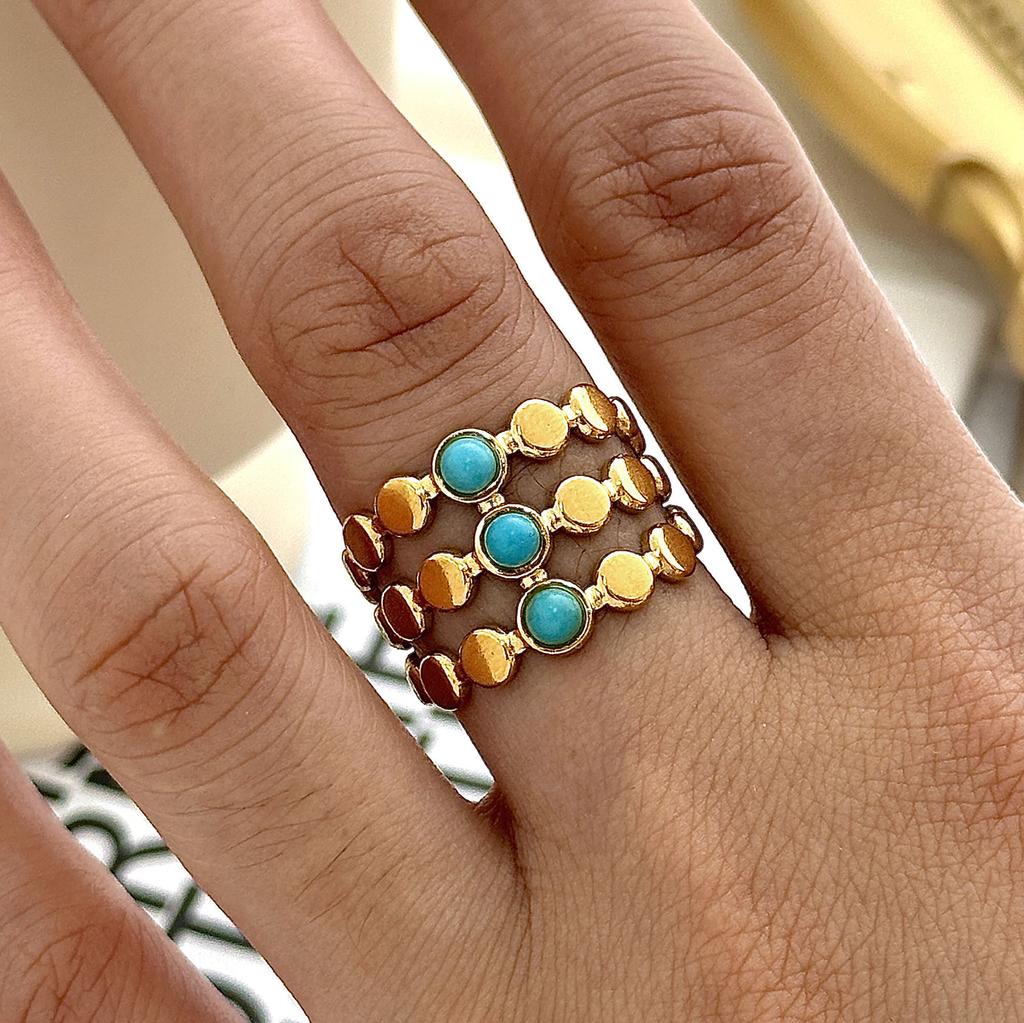 New Ring Vacuum Electric Moon Star Open Hand Jewelry