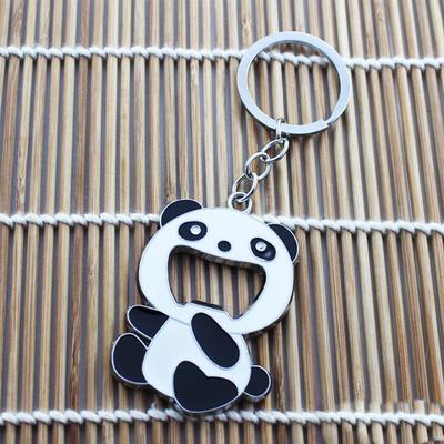 Ouvre-bouteille de bière et de vin portable à main en alliage de zinc de haute qualité pour porte-clés, mini ouvre-bouteille panda de dessin animé