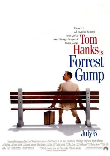 Forrest Gump Tom Hanks Film Metallschild Werbeschild Plakette
