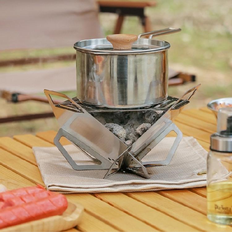 Detachable Barbecue Grill Portable Card Type Barbecue Stove Stainless Steels Burning Stove Small Camping Picnics Grill