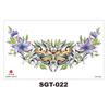 Chest Large Pattern Chest Sticker Male And Female Simulation Disposable Flower Body English Faucet Plain Flower Tattoo Sticker
