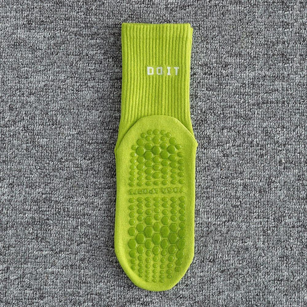 2pcs Cotton Mid-calf Yoga Socks Breathable Pilates Socks Fashion Sports Socks