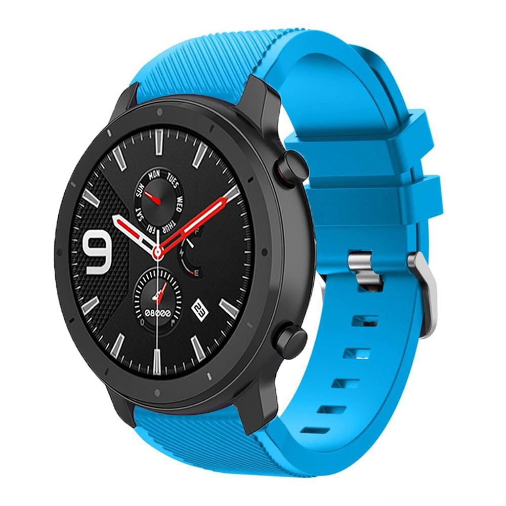 22mm Silicone Band for Amazfit Balance 2 1/GTR 47mm/GTR 4 3pro/Bip 6 5 Sport Wristband Correa for Amazfit Stratos 2 3/Pace Strap