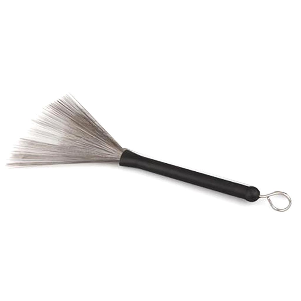 1Pc Retractable Plastic Handles Jazz Drum Brush Stick Steel Wire 32cm Cleaning Brush for Jazz Rock Music Lover