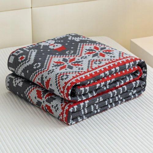 Christmas blanket for bed 220x200 cm quilted Christmas patterns