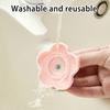 Flower Shape Suction Cup Hook, No-Drill Plastic Cabinet Handles, Rotatable Knob Adjustable Buckle for Kitchen Bathroom