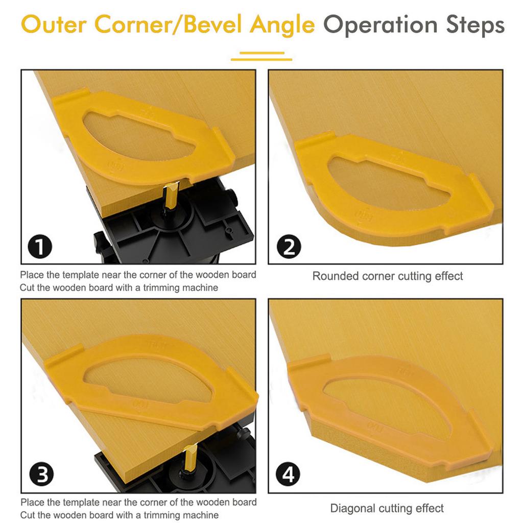 ABUG,Router Corner Clamp Router Round Drill Template Straight Locator Quick Clamp Forwoodworking B