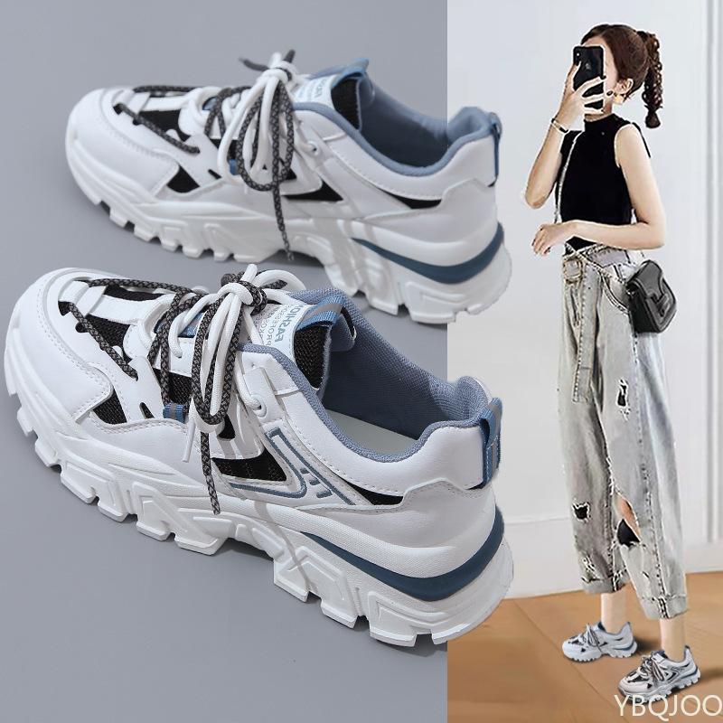 

Sheos Женская Весенняя Мода Шнуровка Повседневная Обувь Женские Кроссовки Увеличение Нескользящие Кроссовки для Бега Zapatos De Mujer 35 зелёный