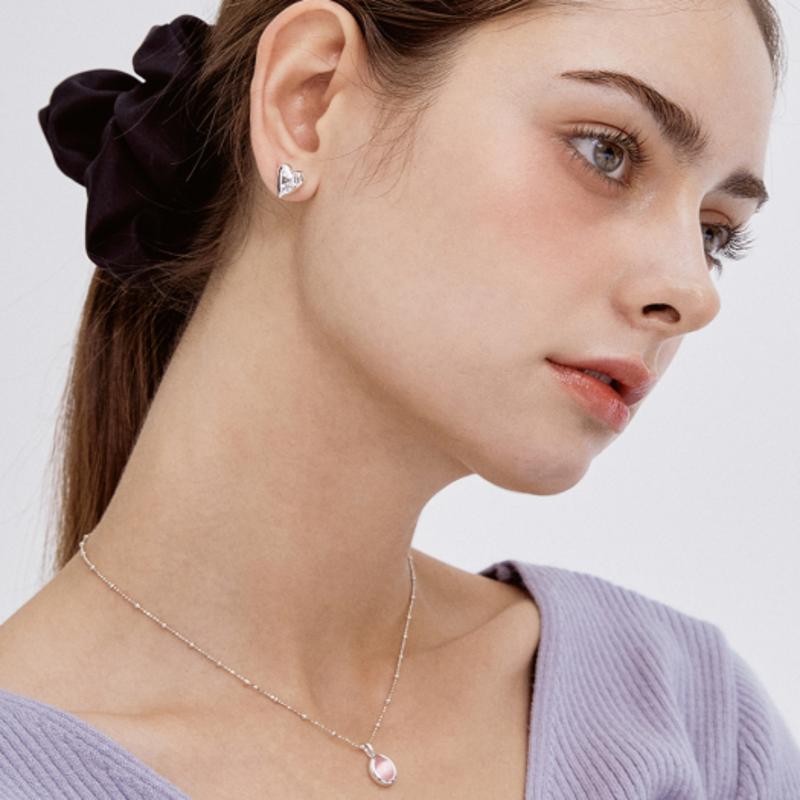 Tatiana (SILVER925) Colored Bean Gemstone Necklace NZ2028