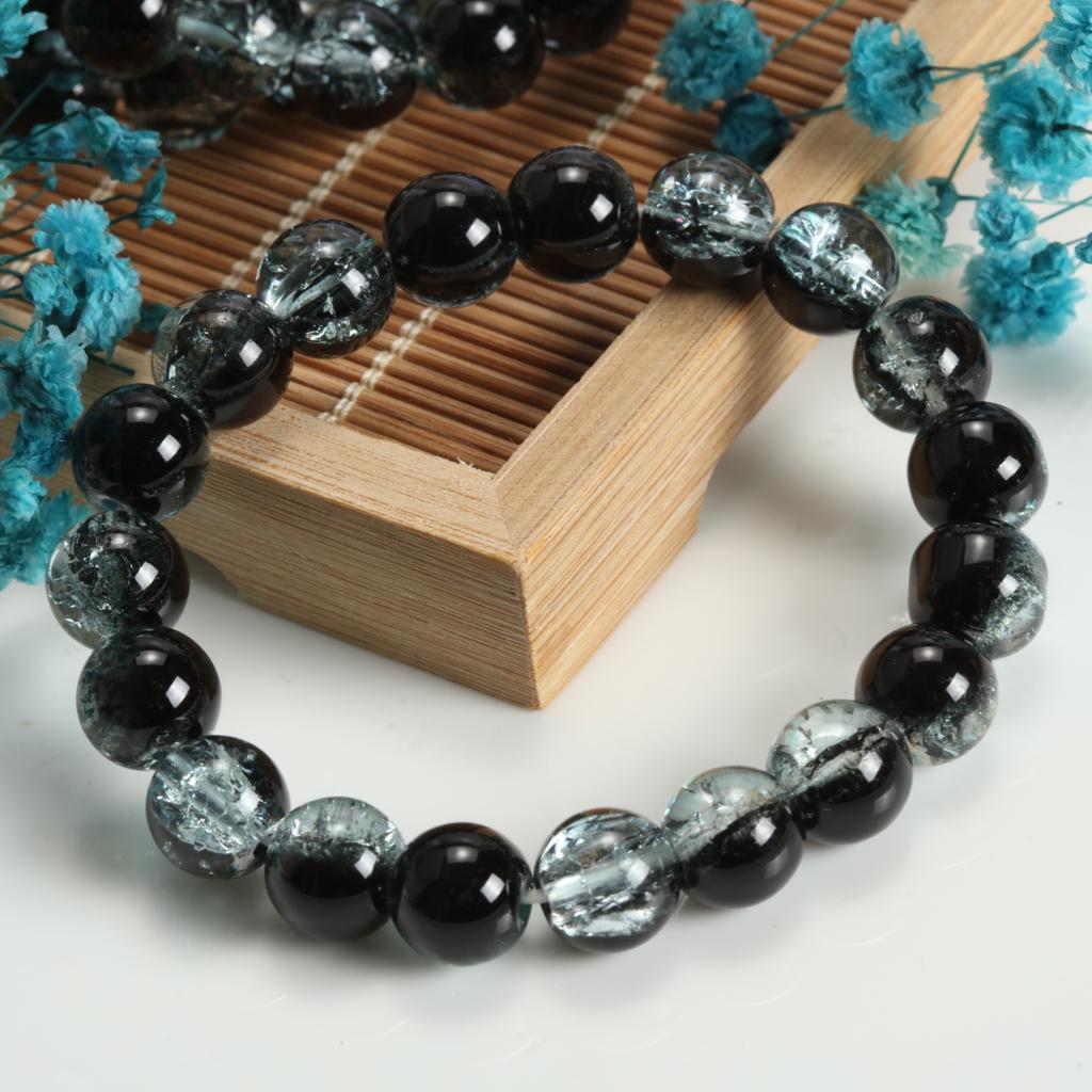 10mm Round Glass Beads Finished Bracelet Creative Design Bead Handmade Modern Mixed Style Trend Hand Jewelry for Women