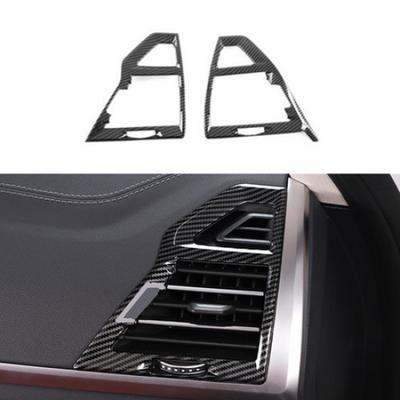 For BMW X3 G01 2022 2023 Carbon Fiber 2X Front Side Air Outlet Vent Cover Trim