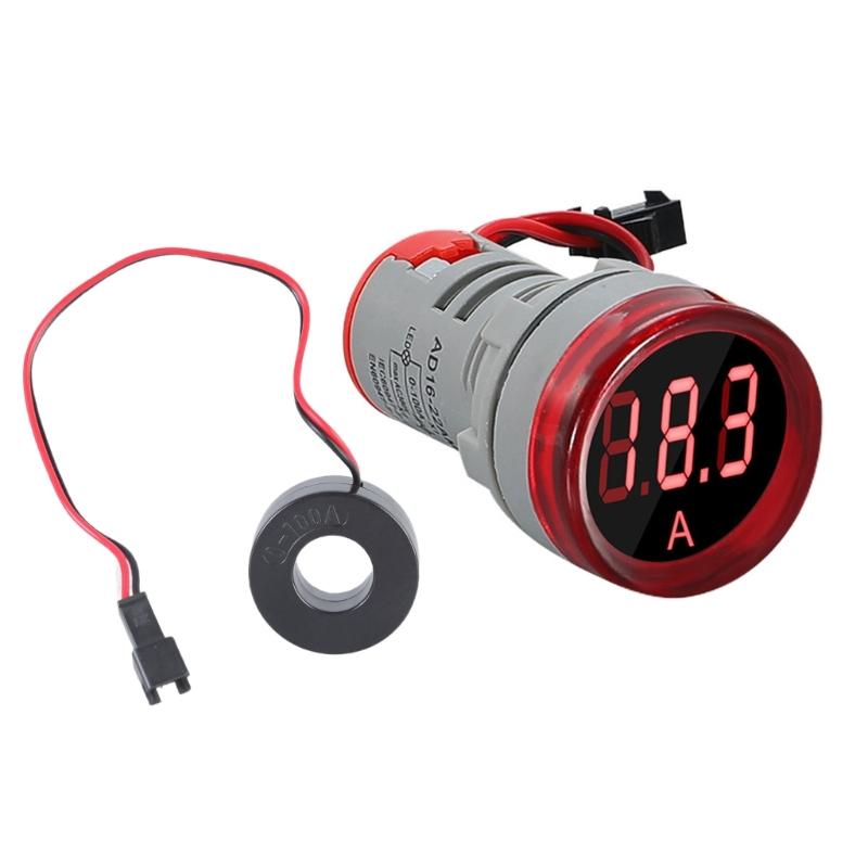 100A Current Meter 0-100A Current Monitors Digital Larger LED Screen Voltmeter Suitable for Signal Indicator Light Panel