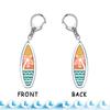 Waves Surfing Surfboard Keychains for Accessories Bag Bicycle Pendant Keyring Jewelry Fans Creative Beach Travel Gift Chaveiro