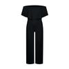 Women's Jumpsuit Color One Shoulder Casual Off Shoulder Jumpsuit With Pockets