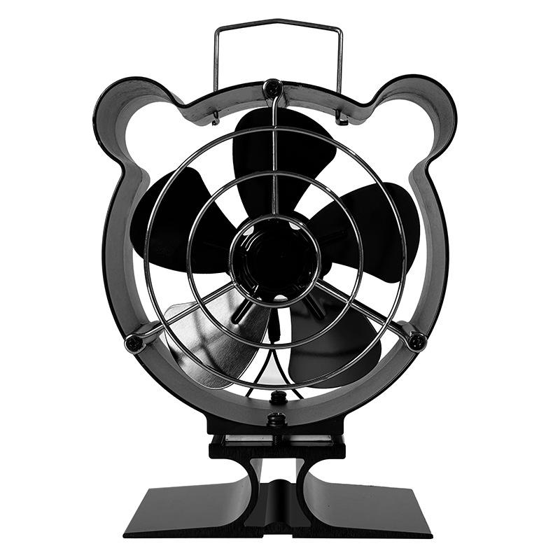 Blade Stove Fan Heat Powered Log Wood Burner Fireplace Fan Protective Cover Woodstove Fan Heater Efficient Heat Distribution