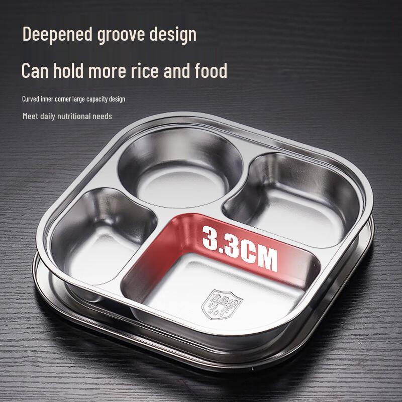 304 Stainless Steel Divided Lunch Box Set