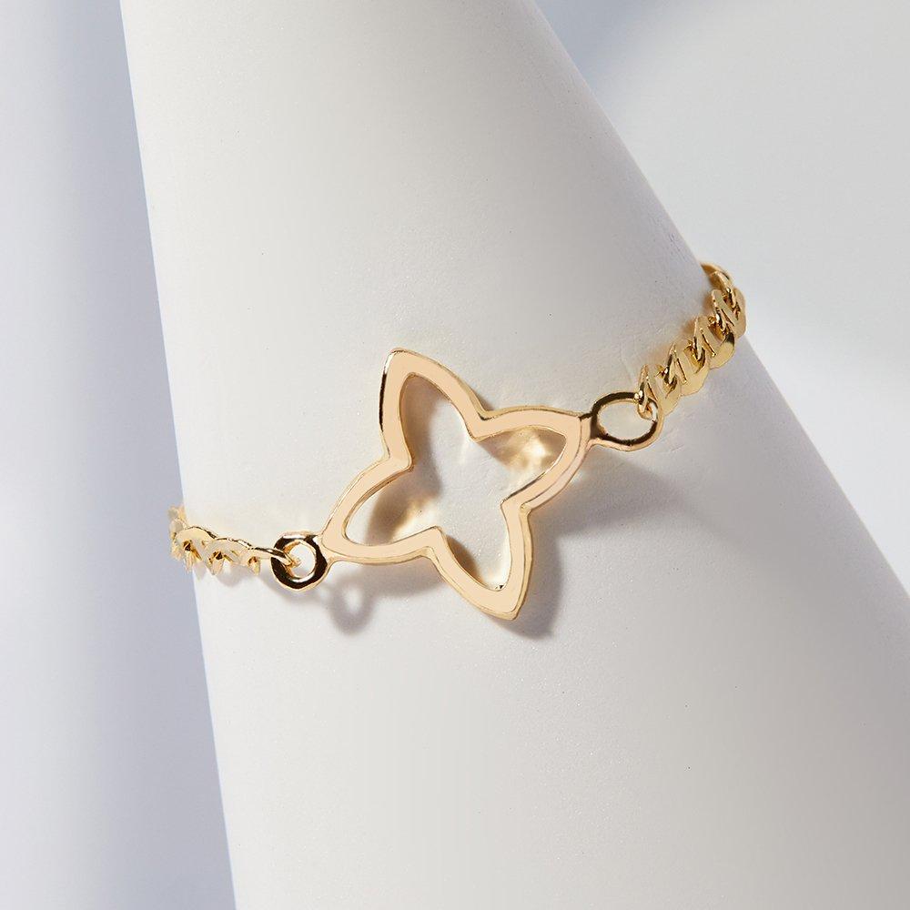 14K Filia Charm Chain Gold Ring