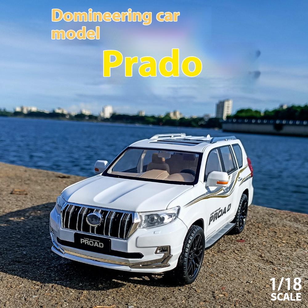 1/18 Scale Toyota PRADO Large Off Road SUV Vehicle Alloy Diecast Metal Car Model Boutique Collection Hobby Decoration Gift for Friend