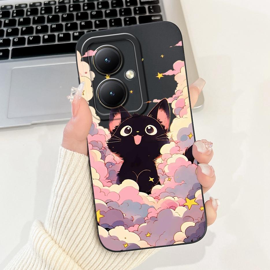 Für Xiaomi Redmi 13C 5G Hülle Luxus Blumen Cartoon Hülle Weiche TPU Matte Handyhülle Für Xiaomi Redmi 13R Redmi13C 5G Fundas Taschen