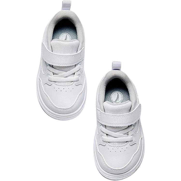 Anta Kids Synthetic Leather Classic Versatile Comfortable Low-Top Sneakers Baby Sneakers White 332440032S-1