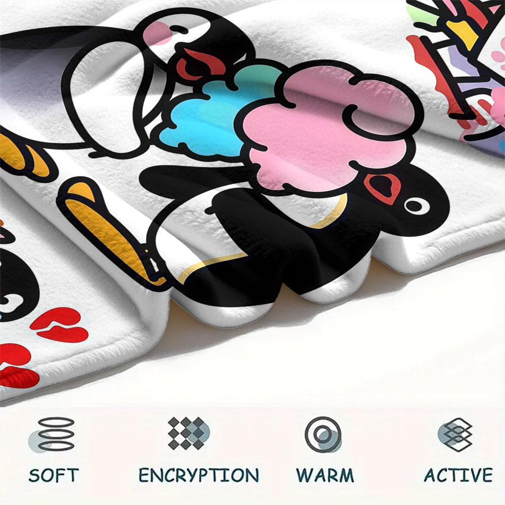 Pingu Blanket, High Quality Comfortable for All Seasons, Home Decor, Warmth and Comfort