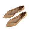 Heli Shark's New Summer Pointed Sandals Baotou Women's Fashion Flat Bottom Solid Color Casual Wear Light Mouth Single Shoes Women's Shoes