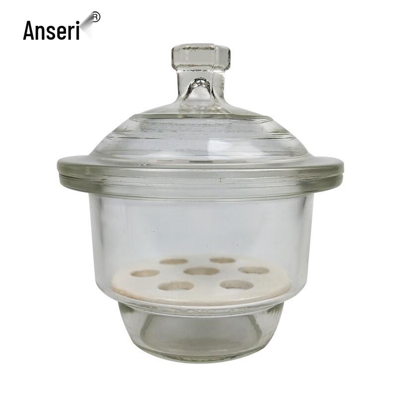 Ansell Laboratory Glass Desiccator with Porcelain Plate