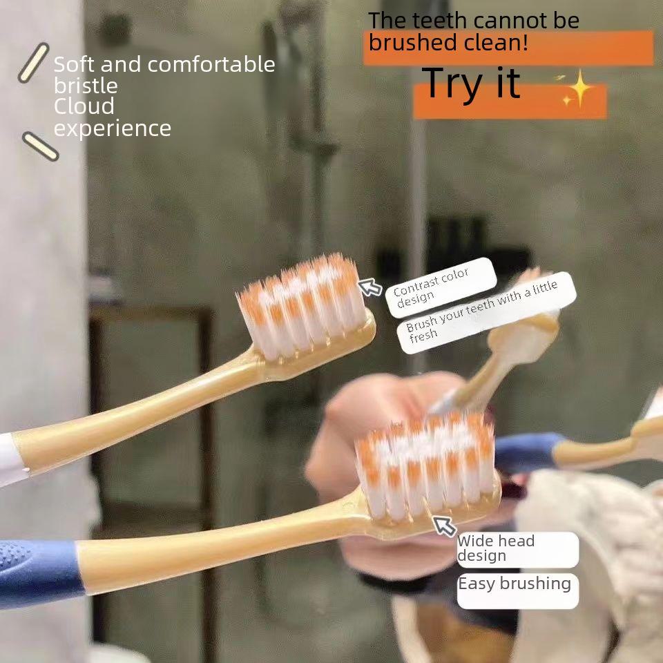 Soft Knot Deep Cleaning Toothbrush with High-Density Bristles, 6-Pack