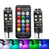 2Pcs Rgb T10 W5W 3535 10Smd For Car Led Marker Lamp Position Light With Remote