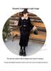 2025 Winter Women's Plus Size Slimming Fur Collar Jacket & Belted Skirt Set