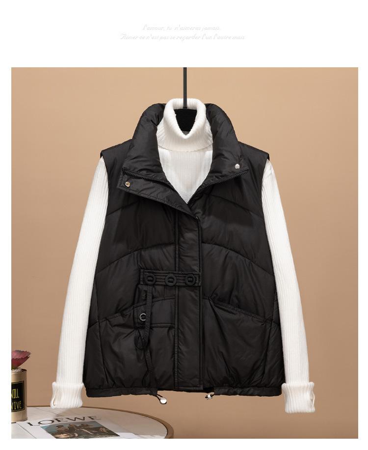 The Real Shot Is a New Down Cotton Vest, Shawl, Vest, Jacket, and Vest for Women.