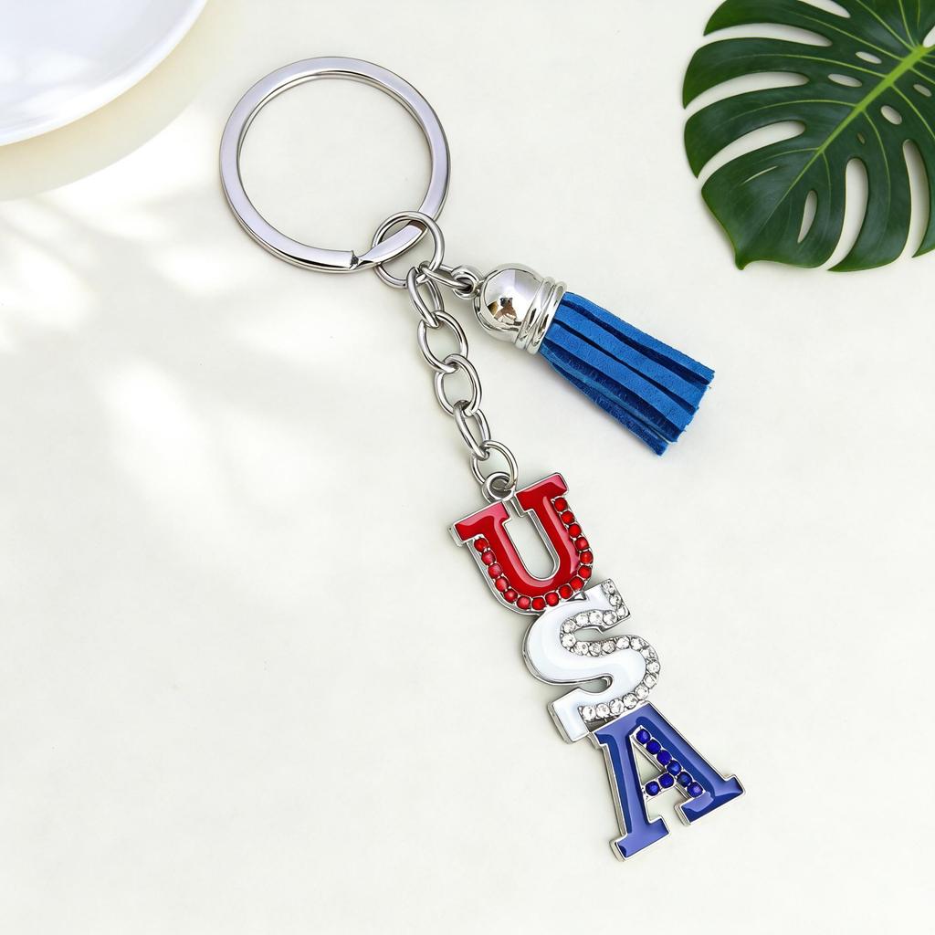 Freedom Day Tassel Keychain & Phone Pendant - Trendy Independence Day Bag Ornament