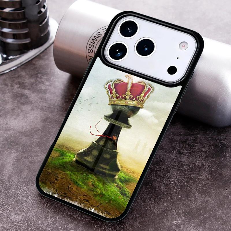 

Luxury Chess Phone Case for iPhone 17 16 15 Pro Max Air 14 13 12 11 Plus Shockproof Capa Cover iPhone 13