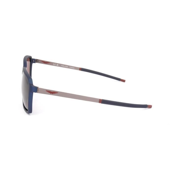 Lunettes de Soleil Homme - Police - SPLL16 - Semi-mat ruthénium bleu - Square - Adulte