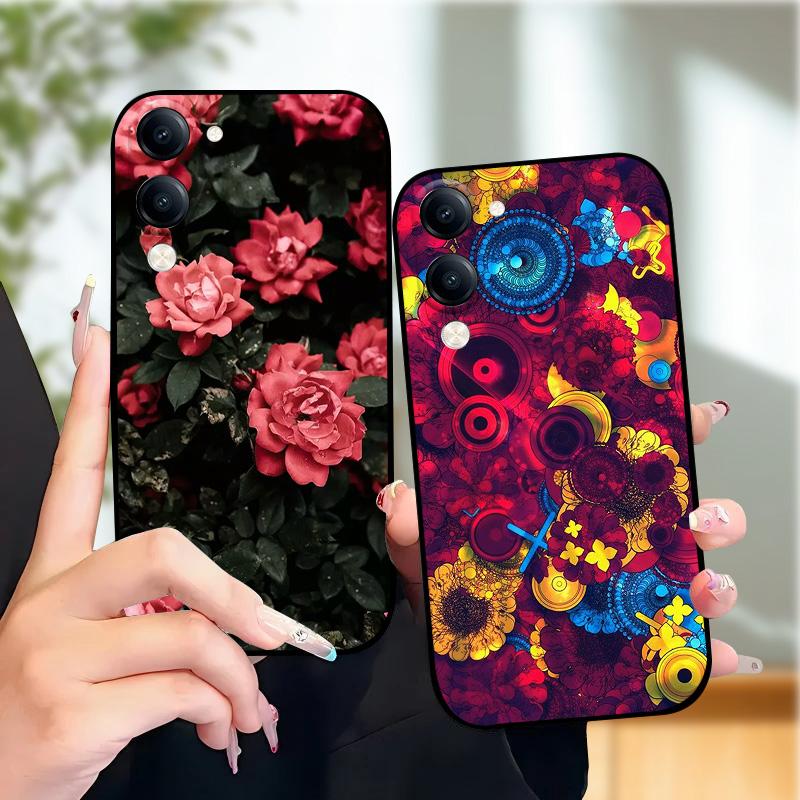 For Vivo Y29s 5G Case Y 29S Soft Silicone TPU Phone Cover Cases For Vivo Y04 Y 04 4G Protective Fundas Coque Cartoon Cute Animal