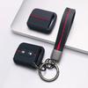Key Fob Cover for Nissan Qashqai Micra Tiida Sunny Livina Sylphy with Keychain Anti-Scratch Surface Shockproof Structure Soft Grip Texture
